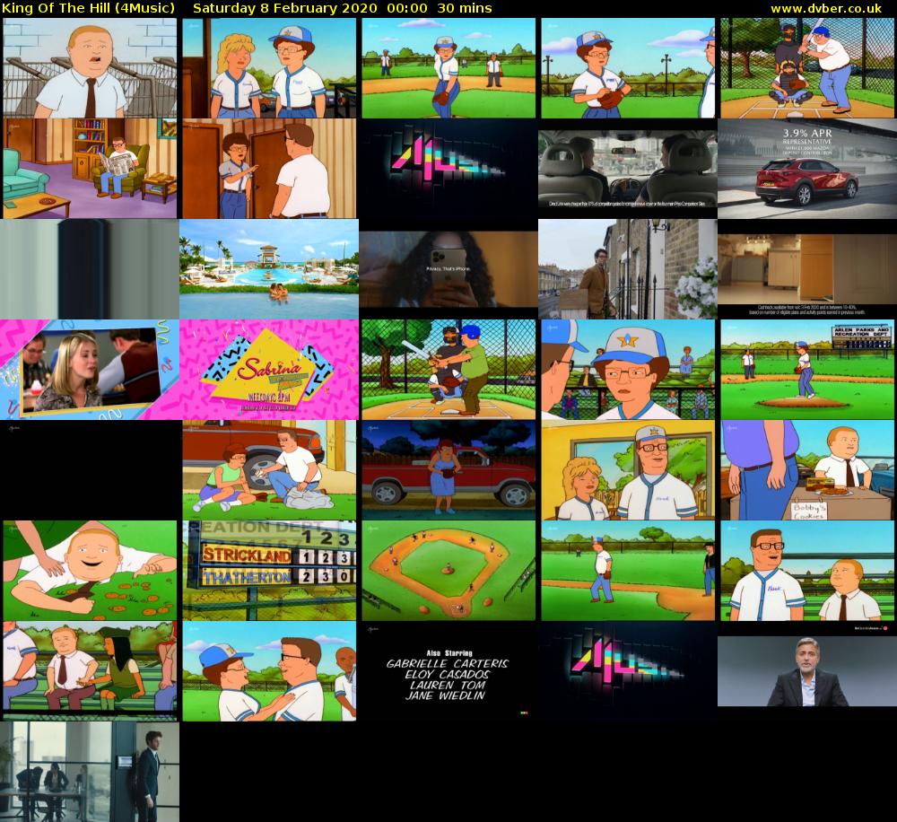 King Of The Hill (4Music) Saturday 8 February 2020 00:00 - 00:30