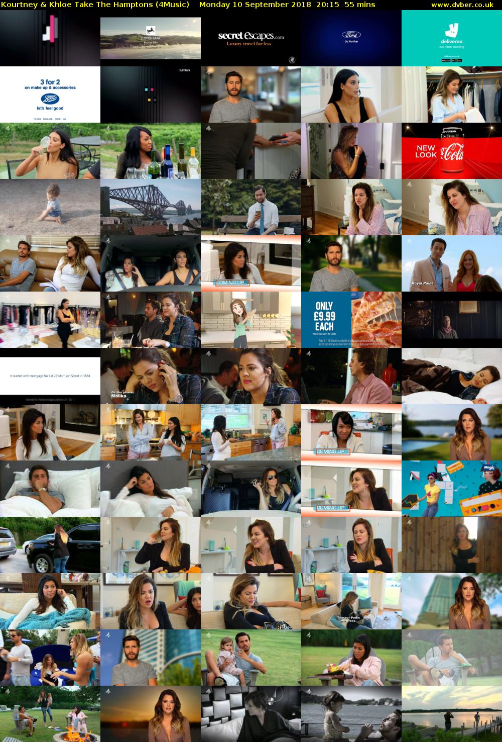 Kourtney & Khloe Take The Hamptons (4Music) Monday 10 September 2018 20:15 - 21:10