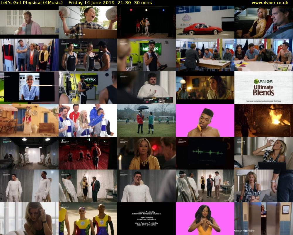 Let's Get Physical (4Music) Friday 14 June 2019 21:30 - 22:00