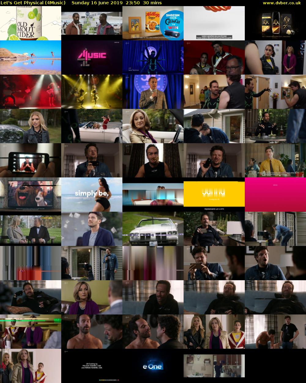 Let's Get Physical (4Music) Sunday 16 June 2019 23:50 - 00:20