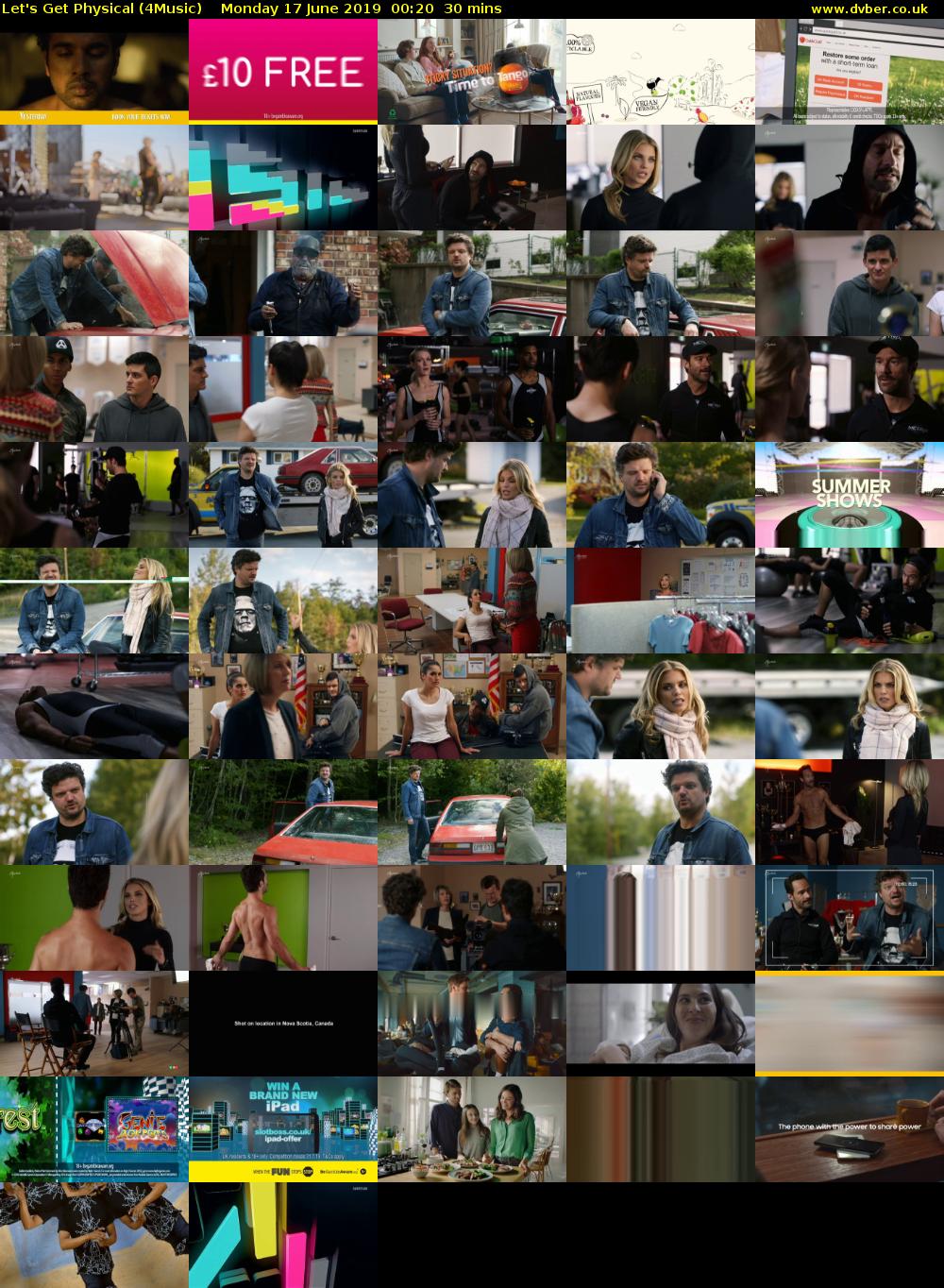 Let's Get Physical (4Music) Monday 17 June 2019 00:20 - 00:50