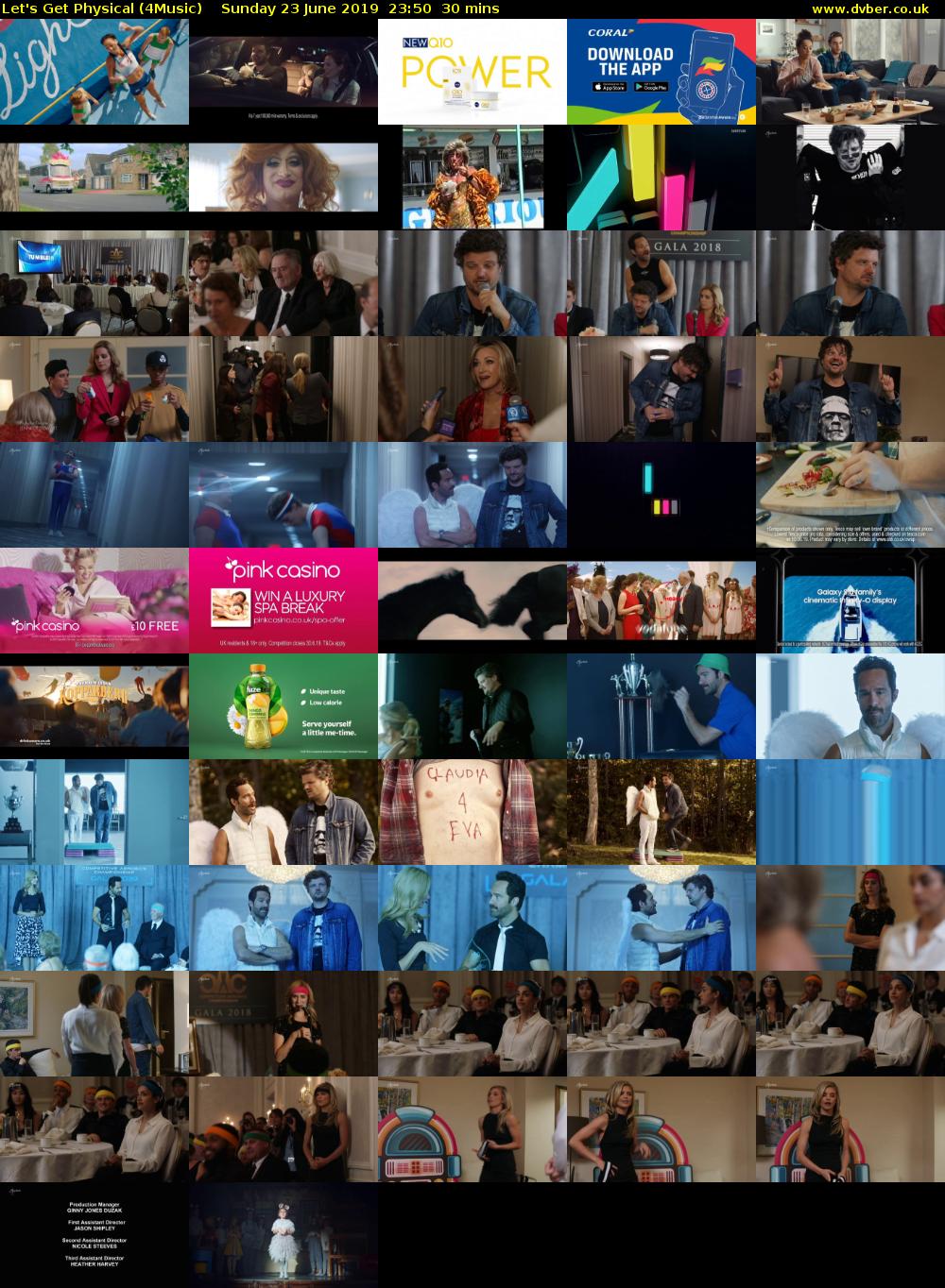 Let's Get Physical (4Music) Sunday 23 June 2019 23:50 - 00:20