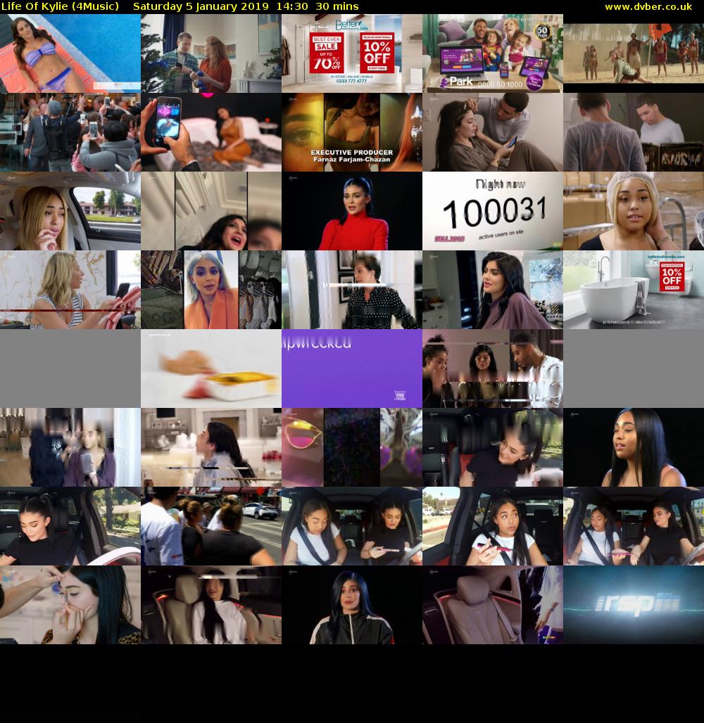 Life Of Kylie (4Music) Saturday 5 January 2019 14:30 - 15:00