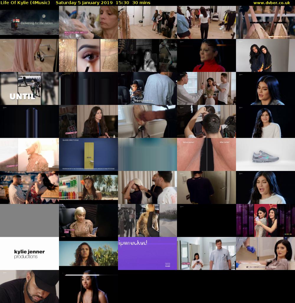 Life Of Kylie (4Music) Saturday 5 January 2019 15:30 - 16:00