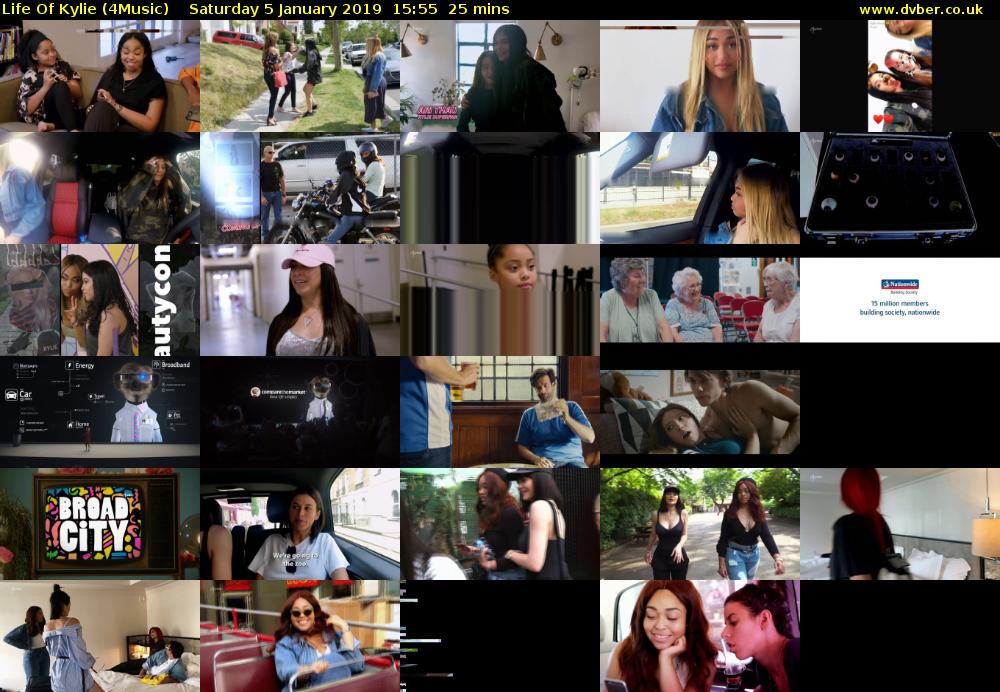 Life Of Kylie (4Music) Saturday 5 January 2019 15:55 - 16:20