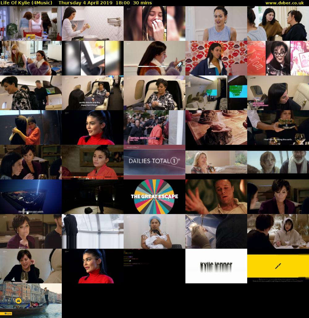 Life Of Kylie (4Music) Thursday 4 April 2019 18:00 - 18:30
