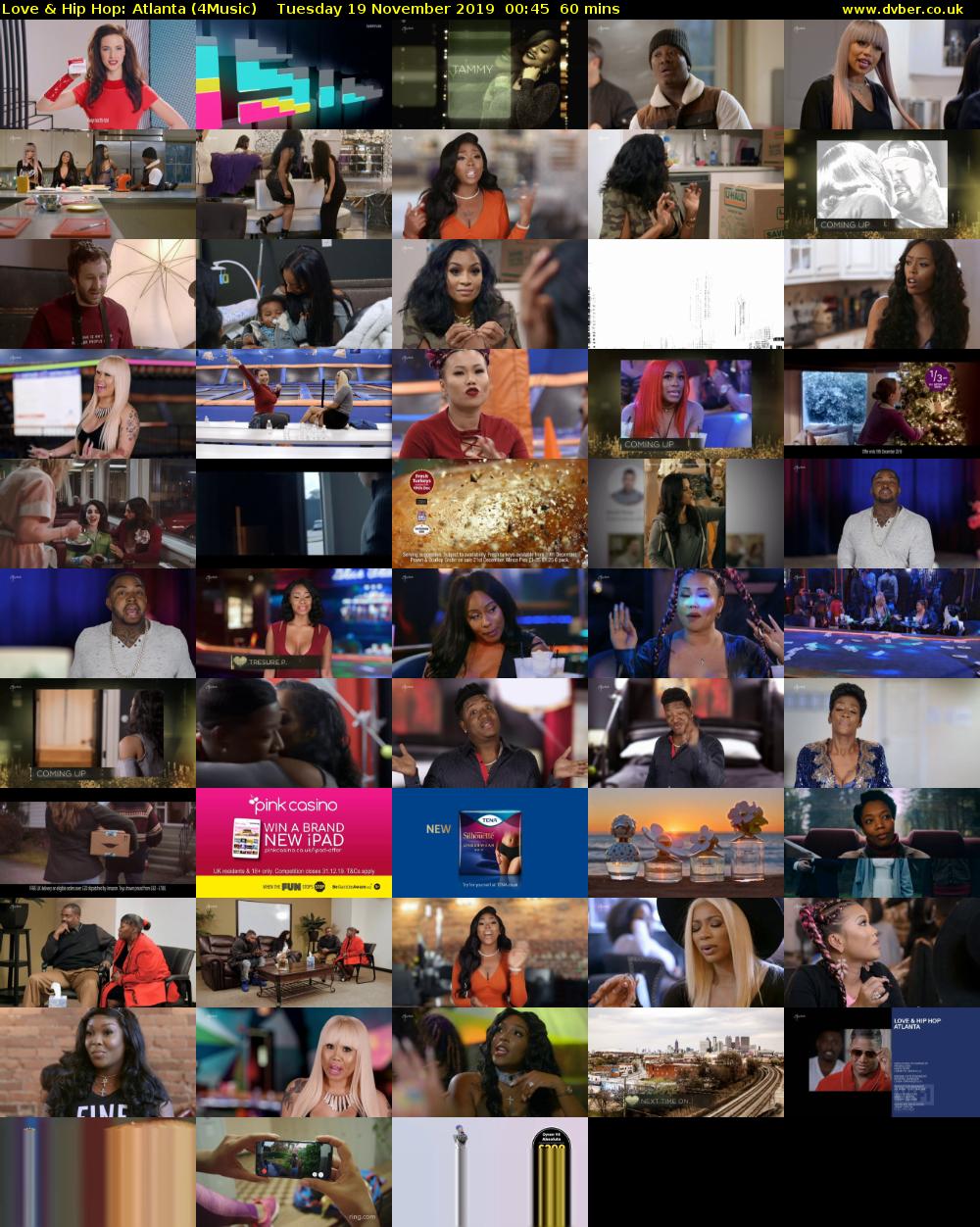 Love & Hip Hop: Atlanta (4Music) Tuesday 19 November 2019 00:45 - 01:45