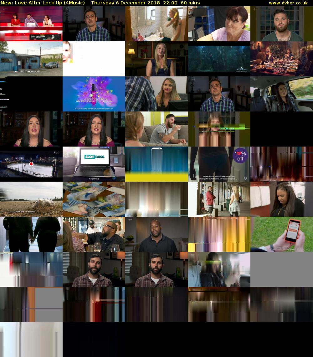 Love After Lock Up (4Music) Thursday 6 December 2018 22:00 - 23:00