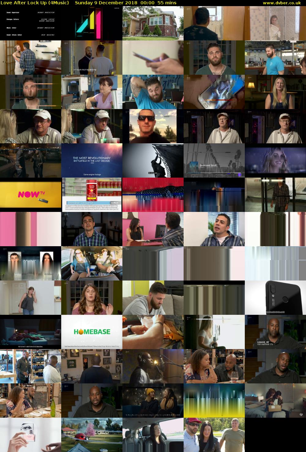 Love After Lock Up (4Music) Sunday 9 December 2018 00:00 - 00:55