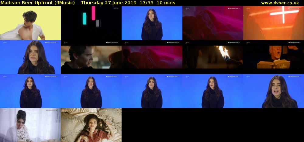 Madison Beer Upfront (4Music) Thursday 27 June 2019 17:55 - 18:05