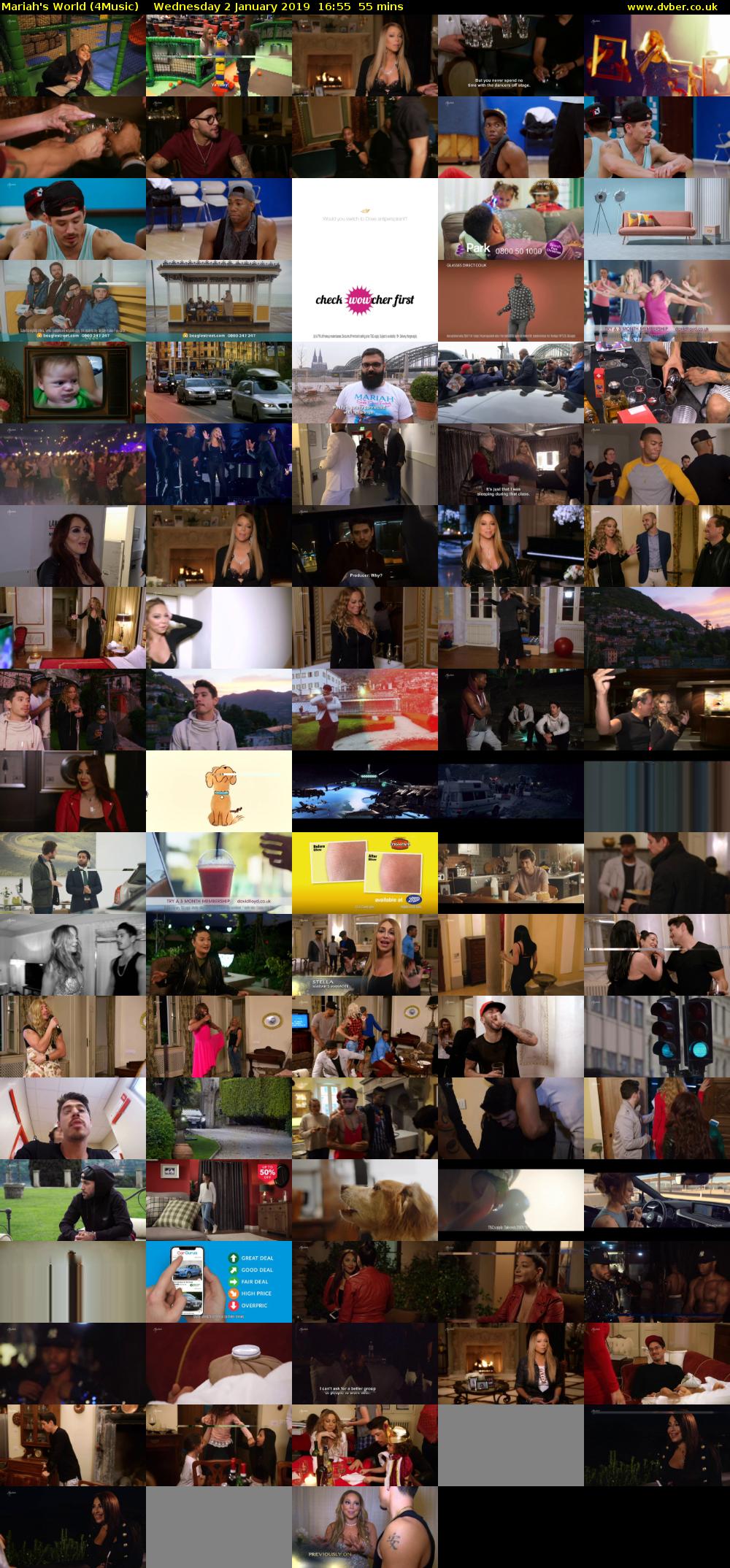 Mariah's World (4Music) Wednesday 2 January 2019 16:55 - 17:50