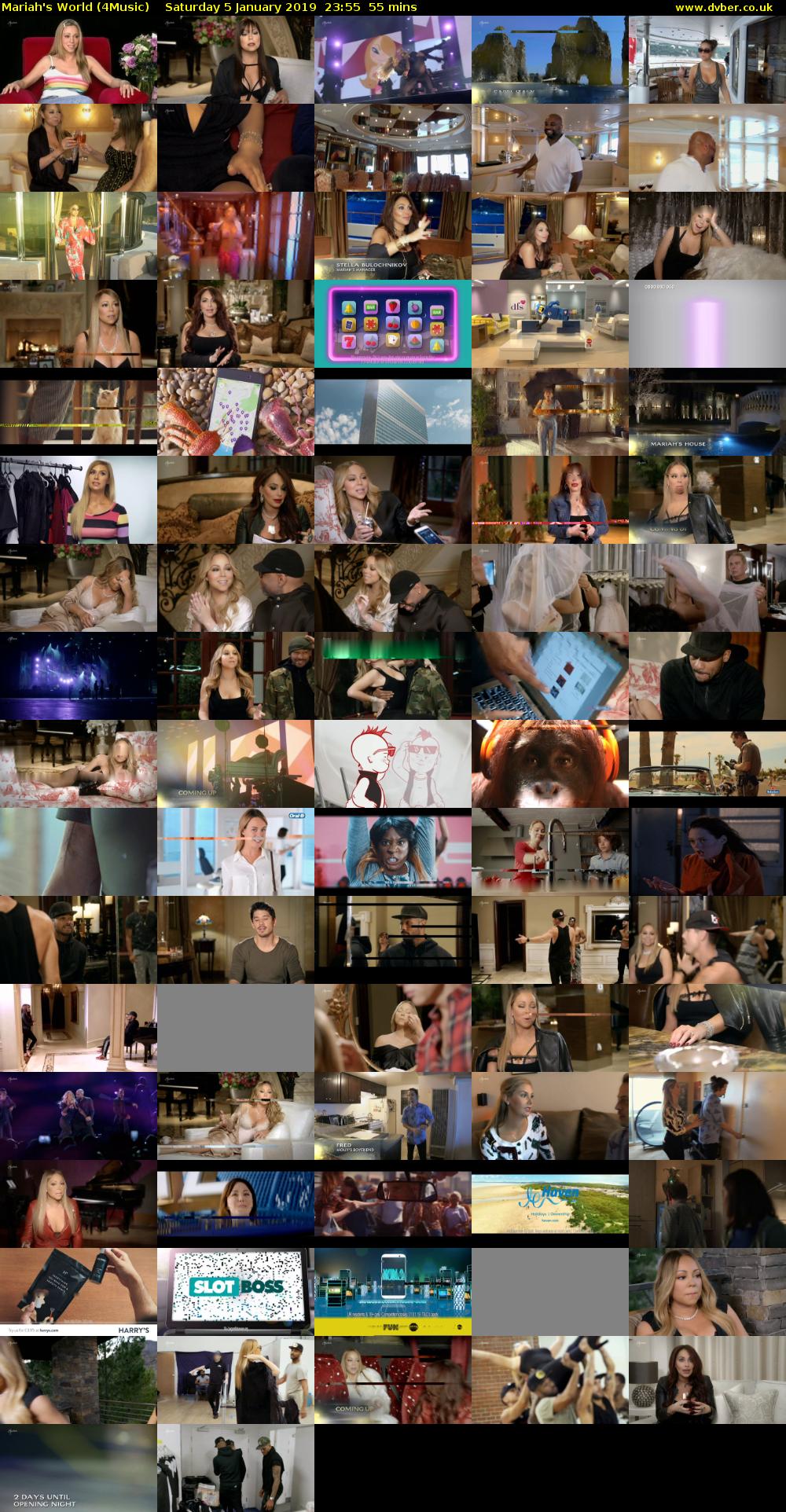 Mariah's World (4Music) Saturday 5 January 2019 23:55 - 00:50