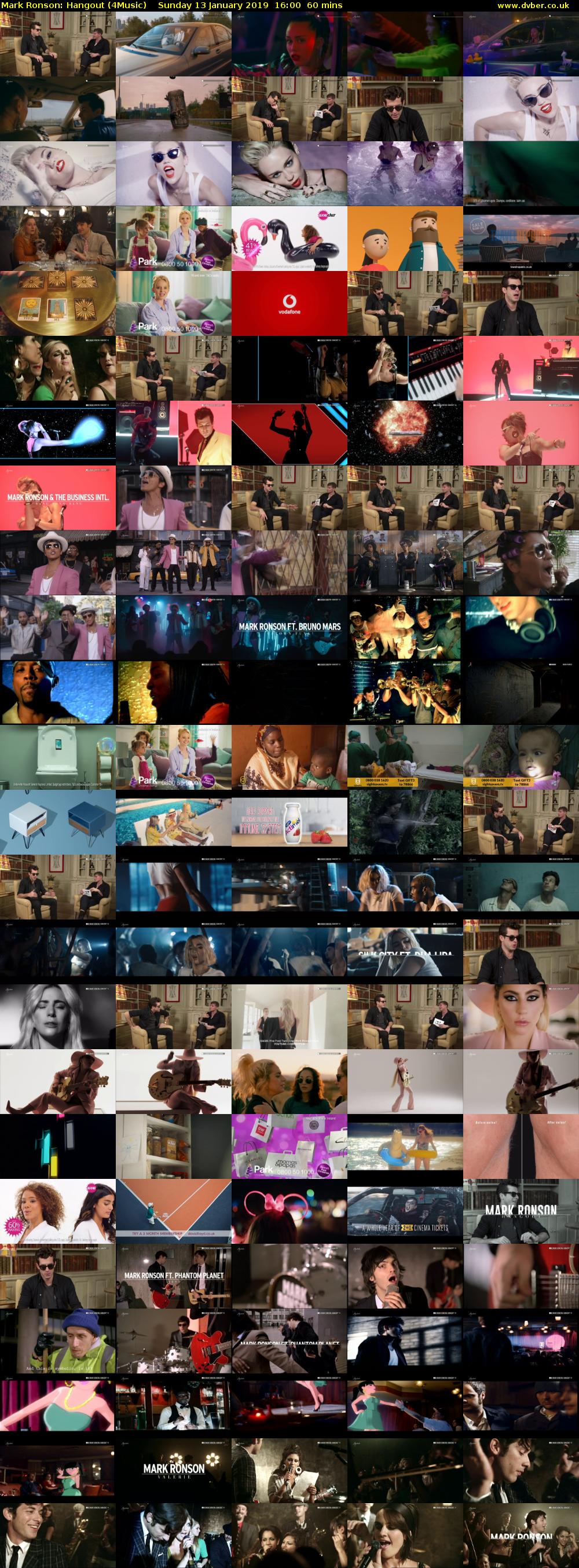 Mark Ronson: Hangout (4Music) Sunday 13 January 2019 16:00 - 17:00