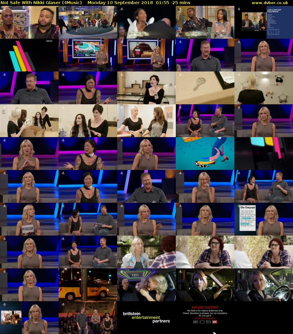 Not Safe With Nikki Glaser (4Music) Monday 10 September 2018 01:55 - 02:20