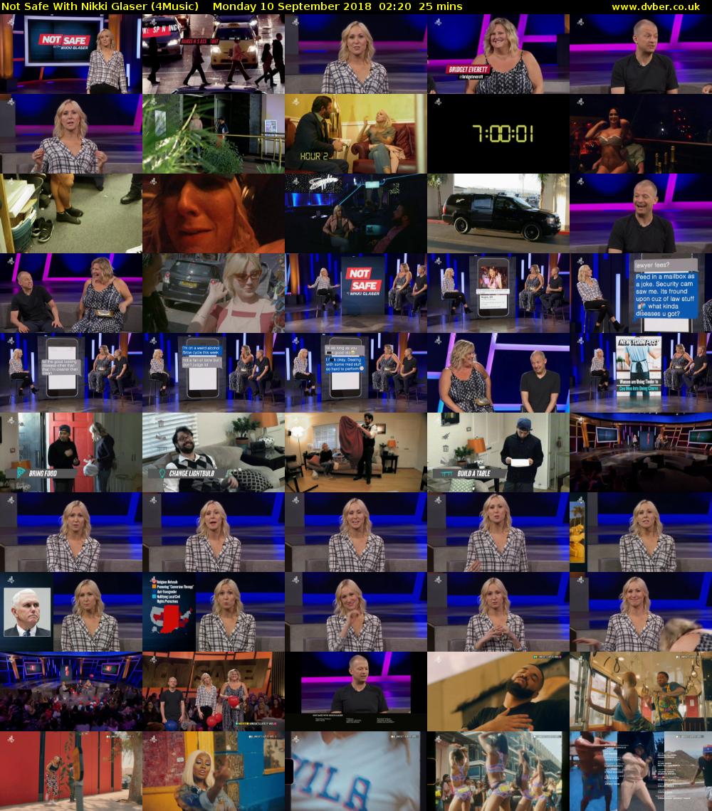 Not Safe With Nikki Glaser (4Music) Monday 10 September 2018 02:20 - 02:45