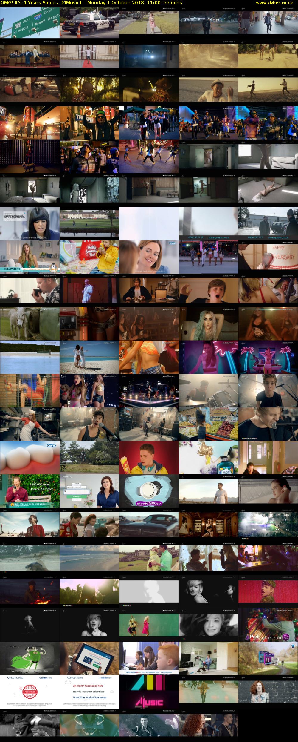 OMG! It's 4 Years Since... (4Music) Monday 1 October 2018 11:00 - 11:55