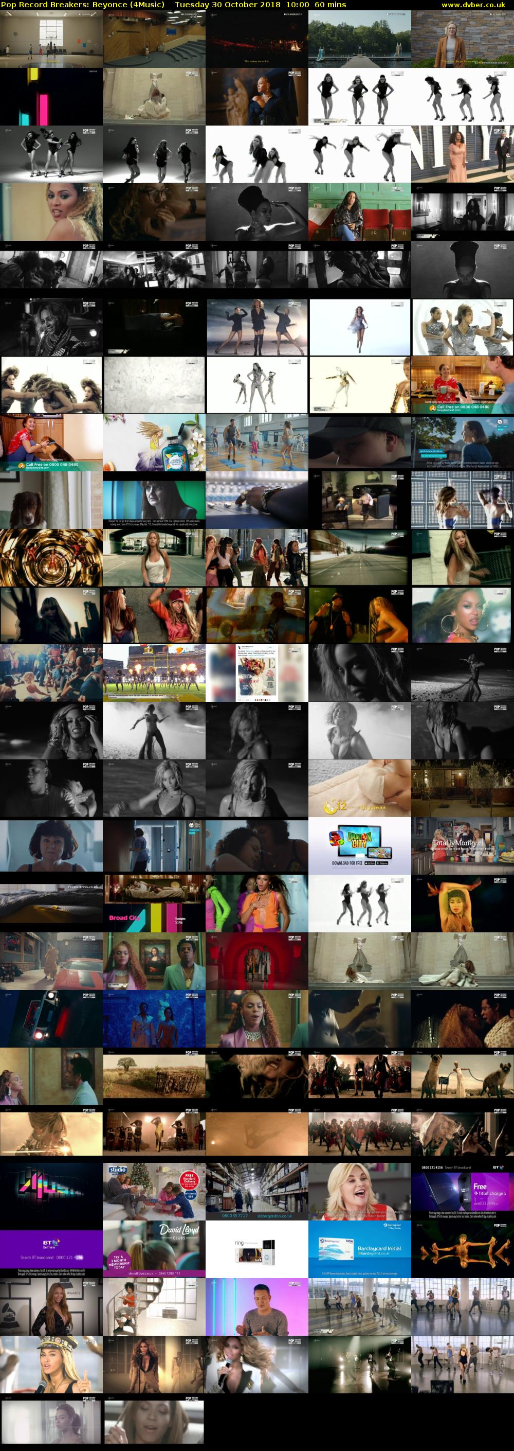 Pop Record Breakers: Beyonce (4Music) Tuesday 30 October 2018 10:00 - 11:00