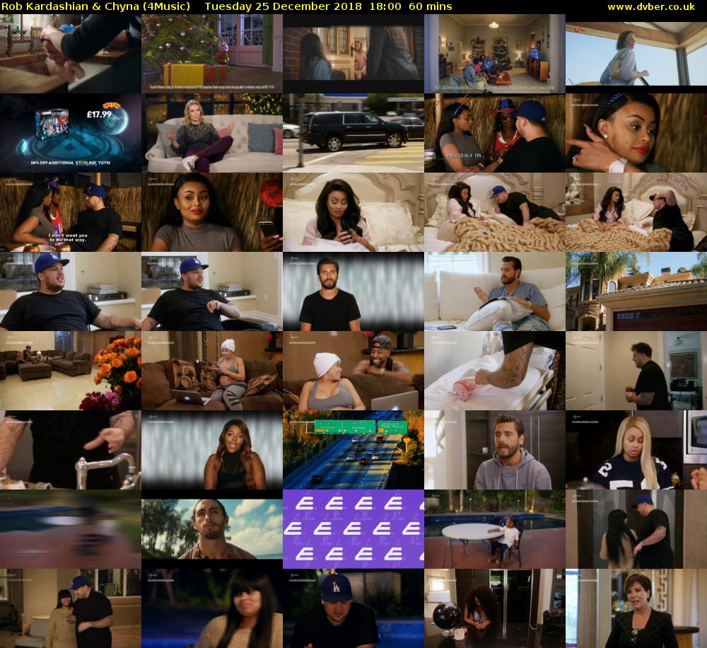 Rob Kardashian & Chyna (4Music) Tuesday 25 December 2018 18:00 - 19:00