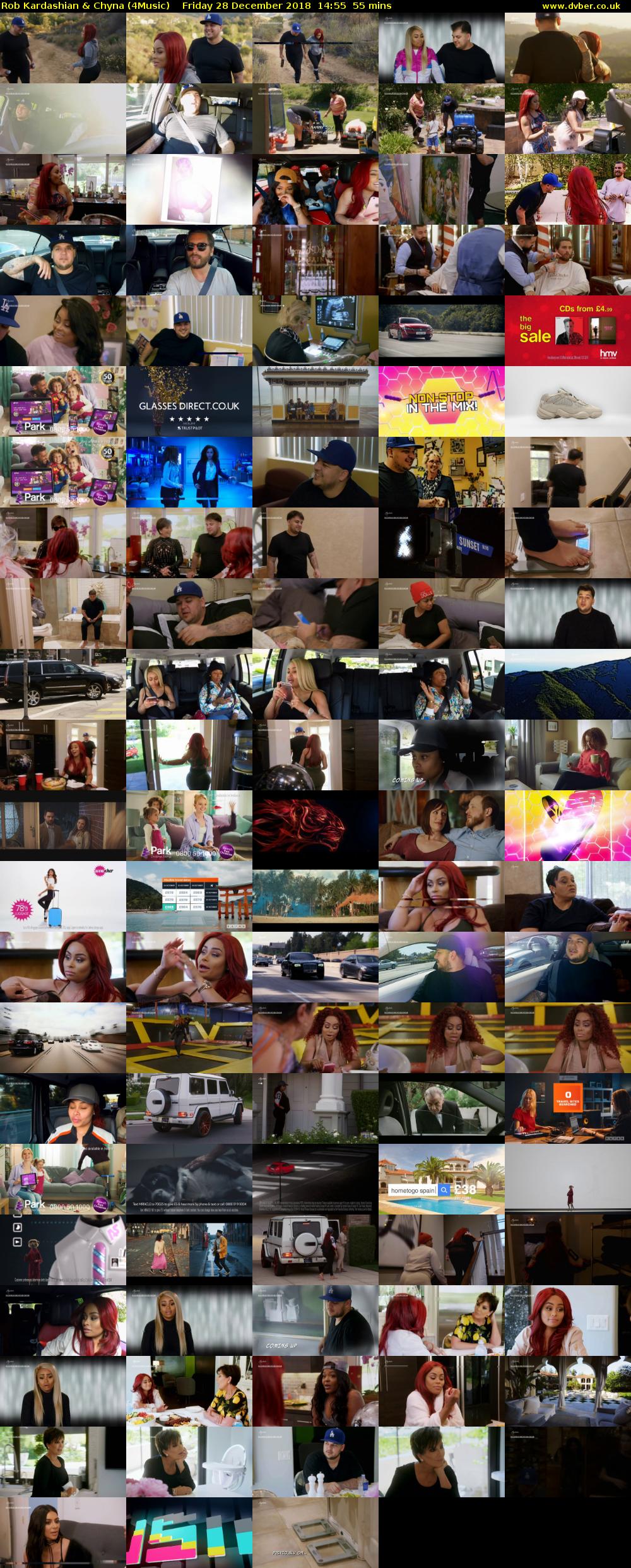 Rob Kardashian & Chyna (4Music) Friday 28 December 2018 14:55 - 15:50