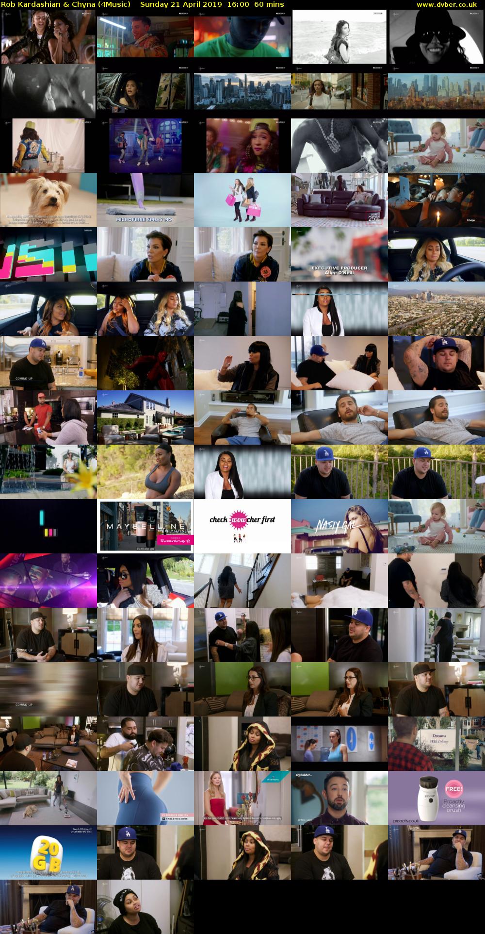 Rob Kardashian & Chyna (4Music) Sunday 21 April 2019 16:00 - 17:00