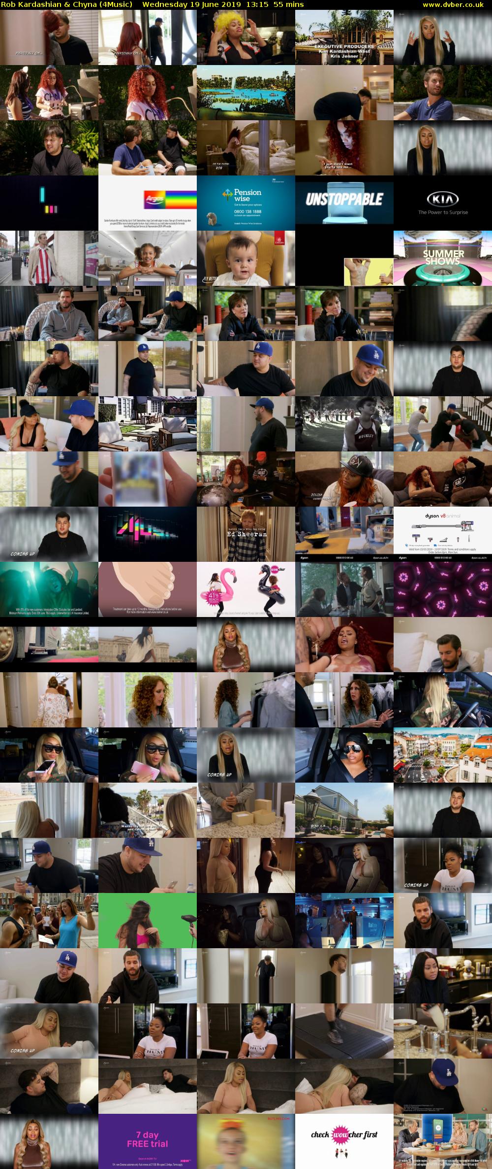 Rob Kardashian & Chyna (4Music) Wednesday 19 June 2019 13:15 - 14:10