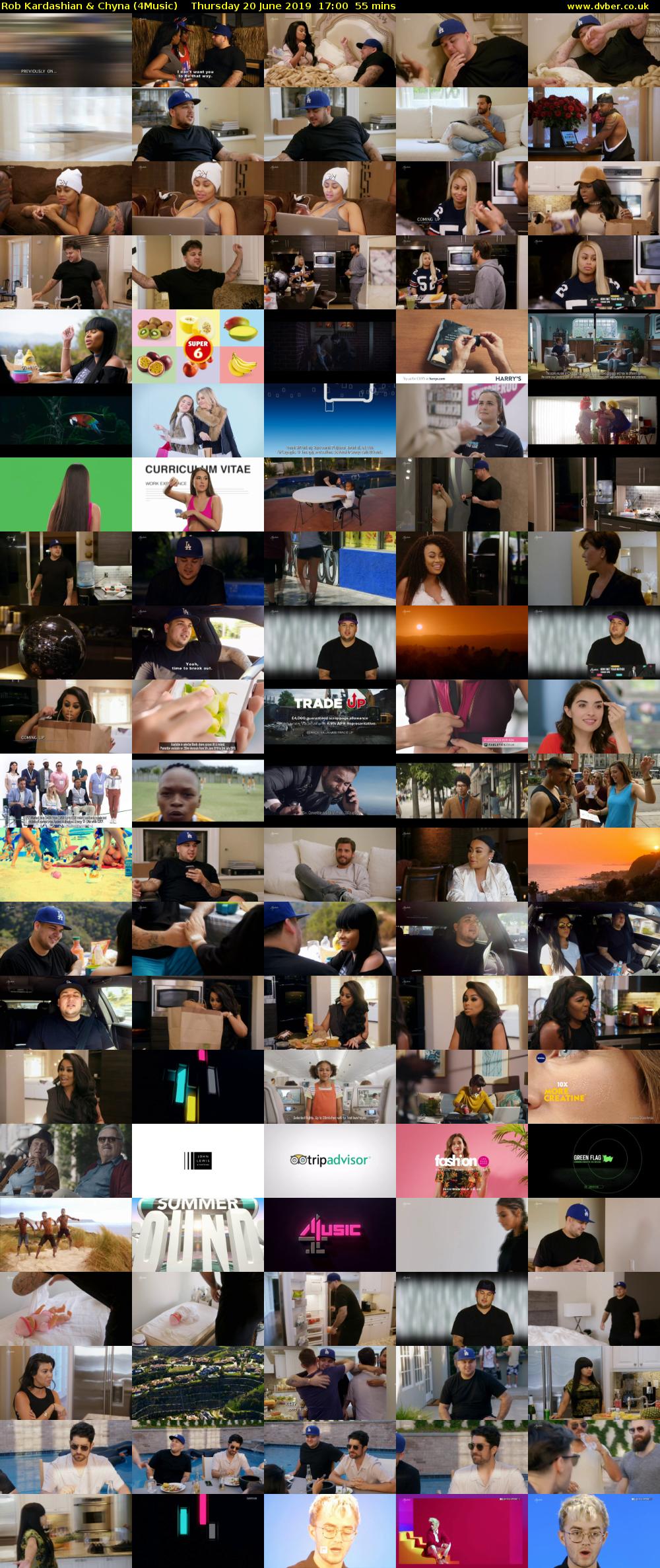 Rob Kardashian & Chyna (4Music) Thursday 20 June 2019 17:00 - 17:55