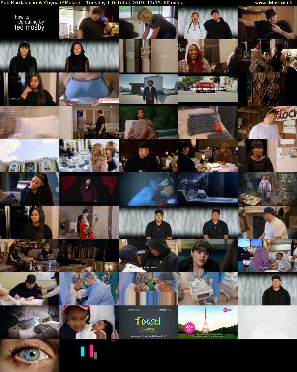 Rob Kardashian & Chyna (4Music) Tuesday 1 October 2019 12:15 - 13:15