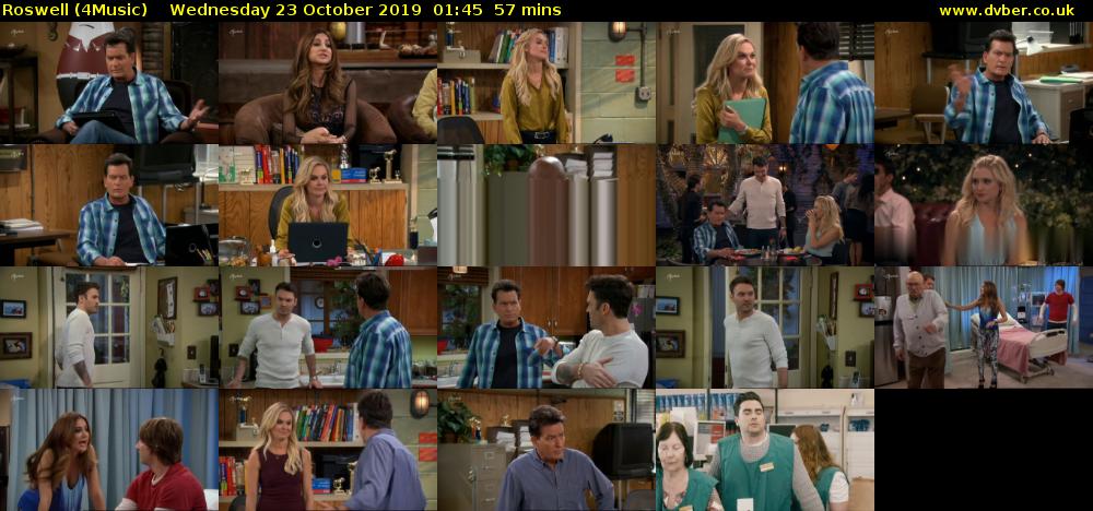 Roswell (4Music) Wednesday 23 October 2019 01:45 - 02:42