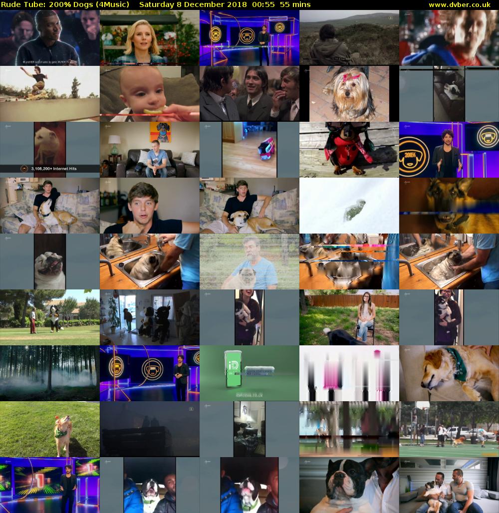 Rude Tube: 200% Dogs (4Music) Saturday 8 December 2018 00:55 - 01:50