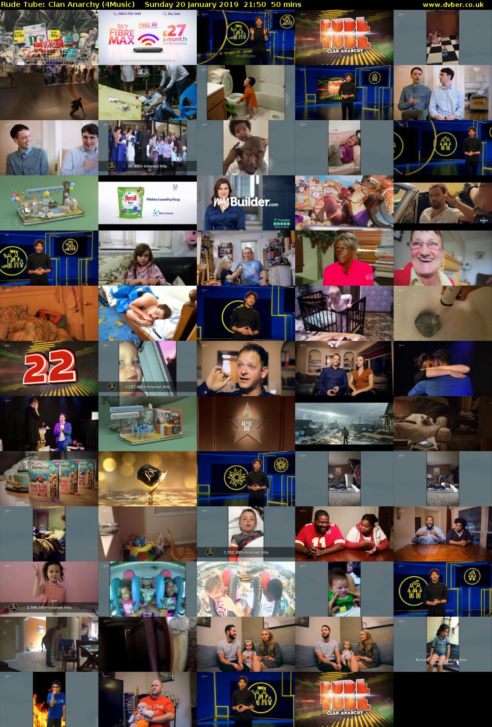 Rude Tube: Clan Anarchy (4Music) Sunday 20 January 2019 21:50 - 22:40