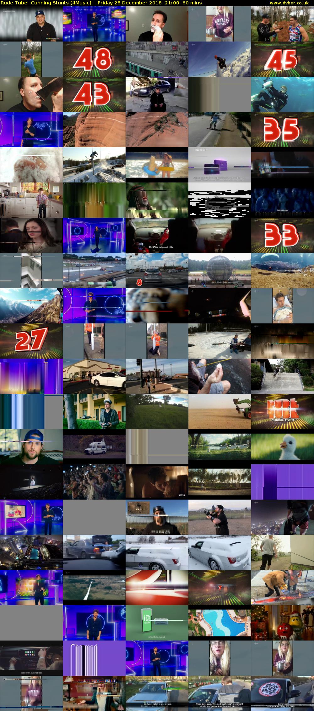 Rude Tube: Cunning Stunts (4Music) Friday 28 December 2018 21:00 - 22:00