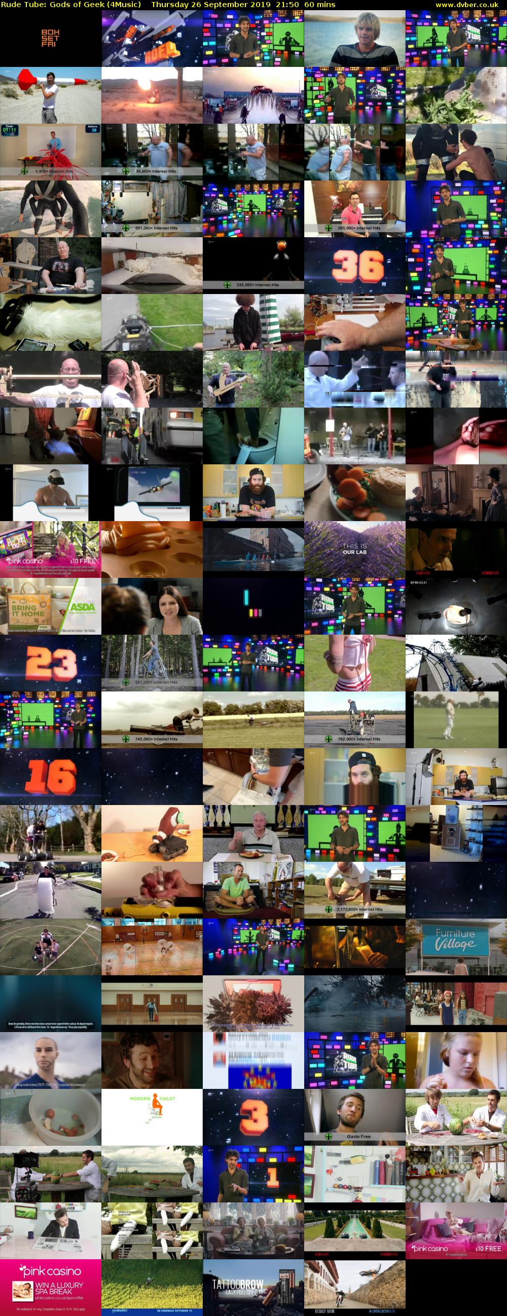 Rude Tube: Gods of Geek (4Music) Thursday 26 September 2019 21:50 - 22:50