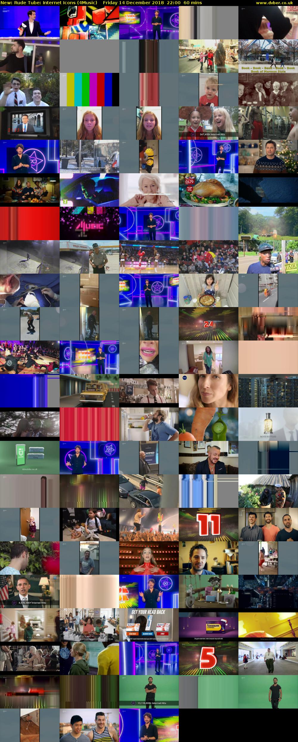 Rude Tube: Internet Icons (4Music) Friday 14 December 2018 22:00 - 23:00