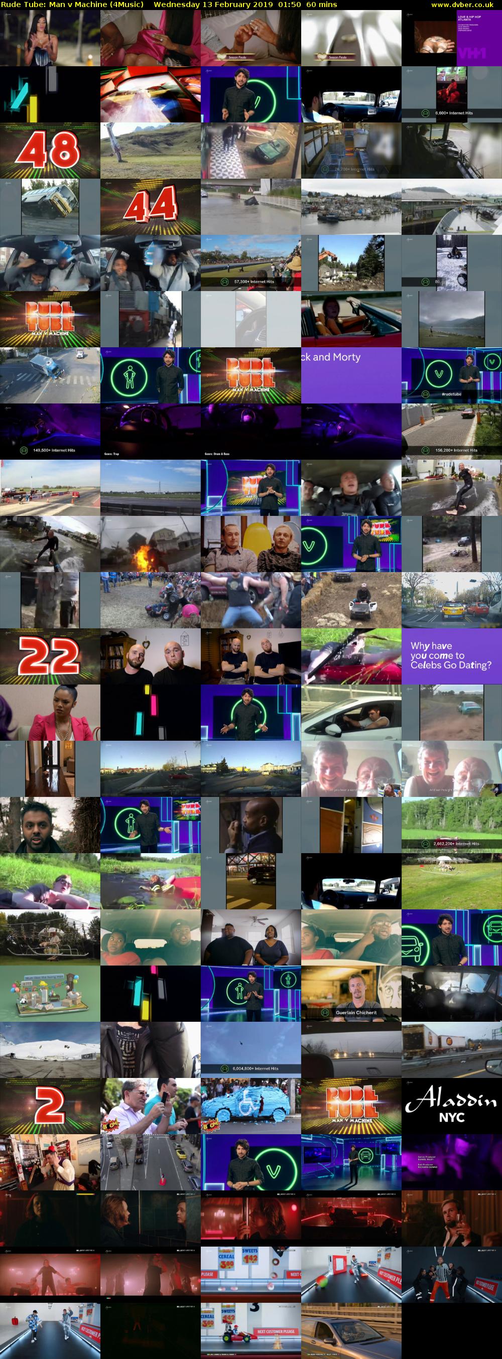 Rude Tube: Man v Machine (4Music) Wednesday 13 February 2019 01:50 - 02:50