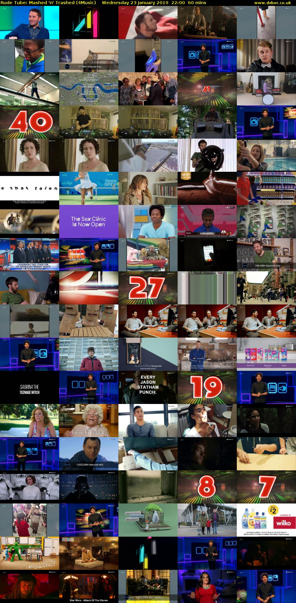 Rude Tube: Mashed 'n' Trashed (4Music) Wednesday 23 January 2019 22:00 - 23:00