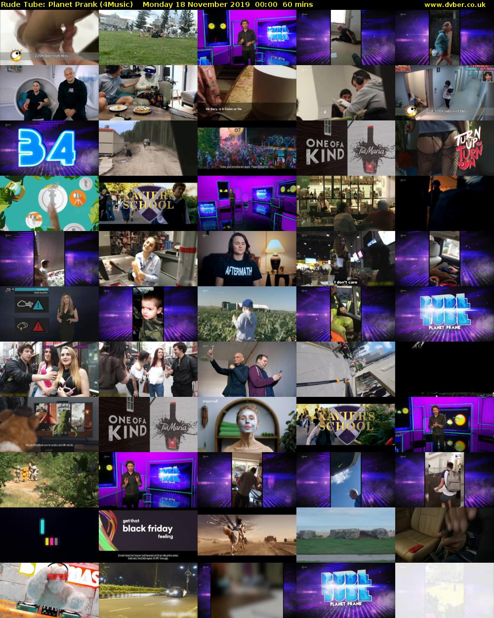 Rude Tube: Planet Prank (4Music) Monday 18 November 2019 00:00 - 01:00