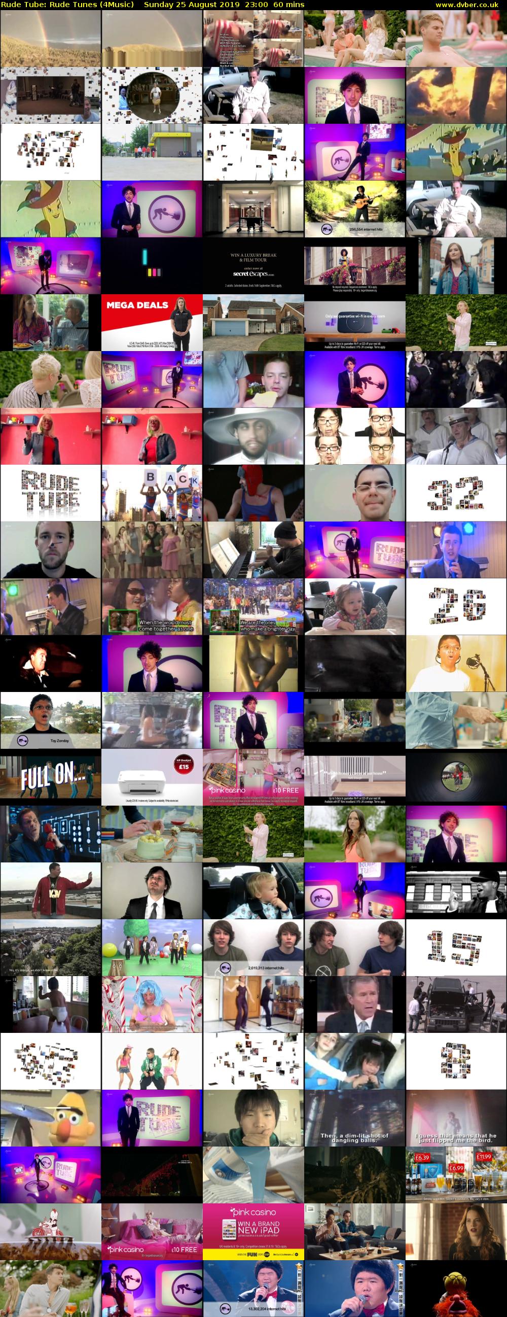 Rude Tube: Rude Tunes (4Music) Sunday 25 August 2019 23:00 - 00:00