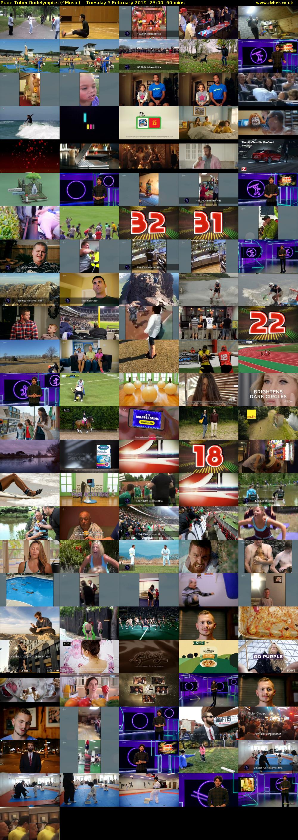 Rude Tube: Rudelympics (4Music) Tuesday 5 February 2019 23:00 - 00:00