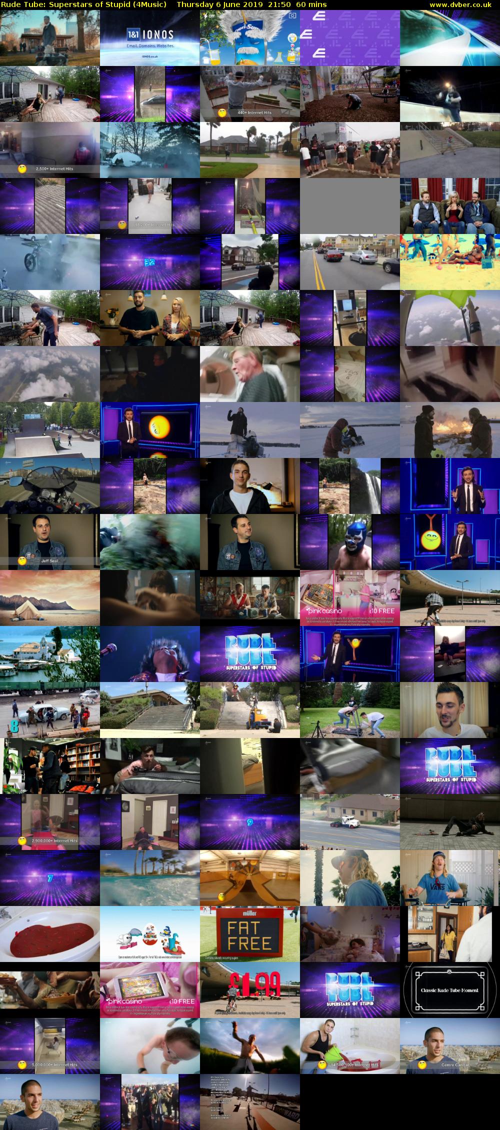Rude Tube: Superstars of Stupid (4Music) Thursday 6 June 2019 21:50 - 22:50