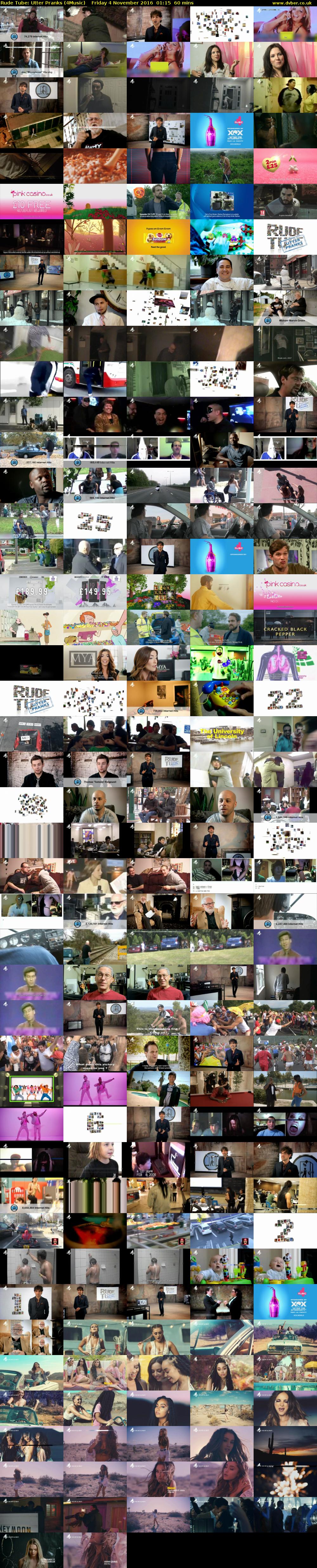Rude Tube: Utter Pranks (4Music) Friday 4 November 2016 01:15 - 02:15
