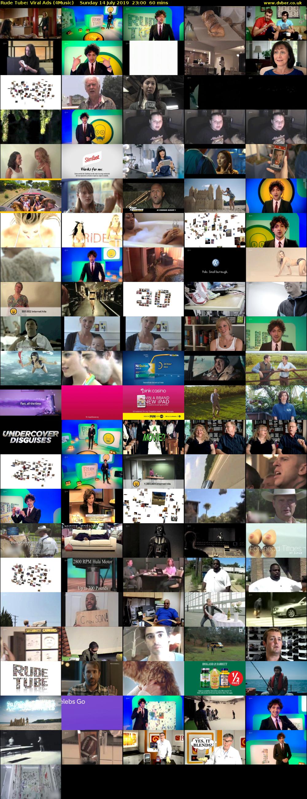 Rude Tube: Viral Ads (4Music) Sunday 14 July 2019 23:00 - 00:00