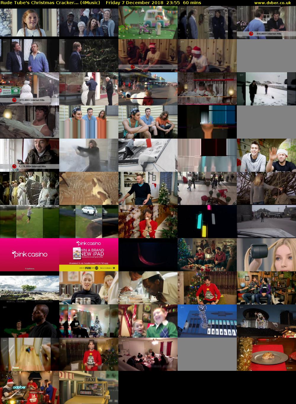 Rude Tube's Christmas Cracker... (4Music) Friday 7 December 2018 23:55 - 00:55