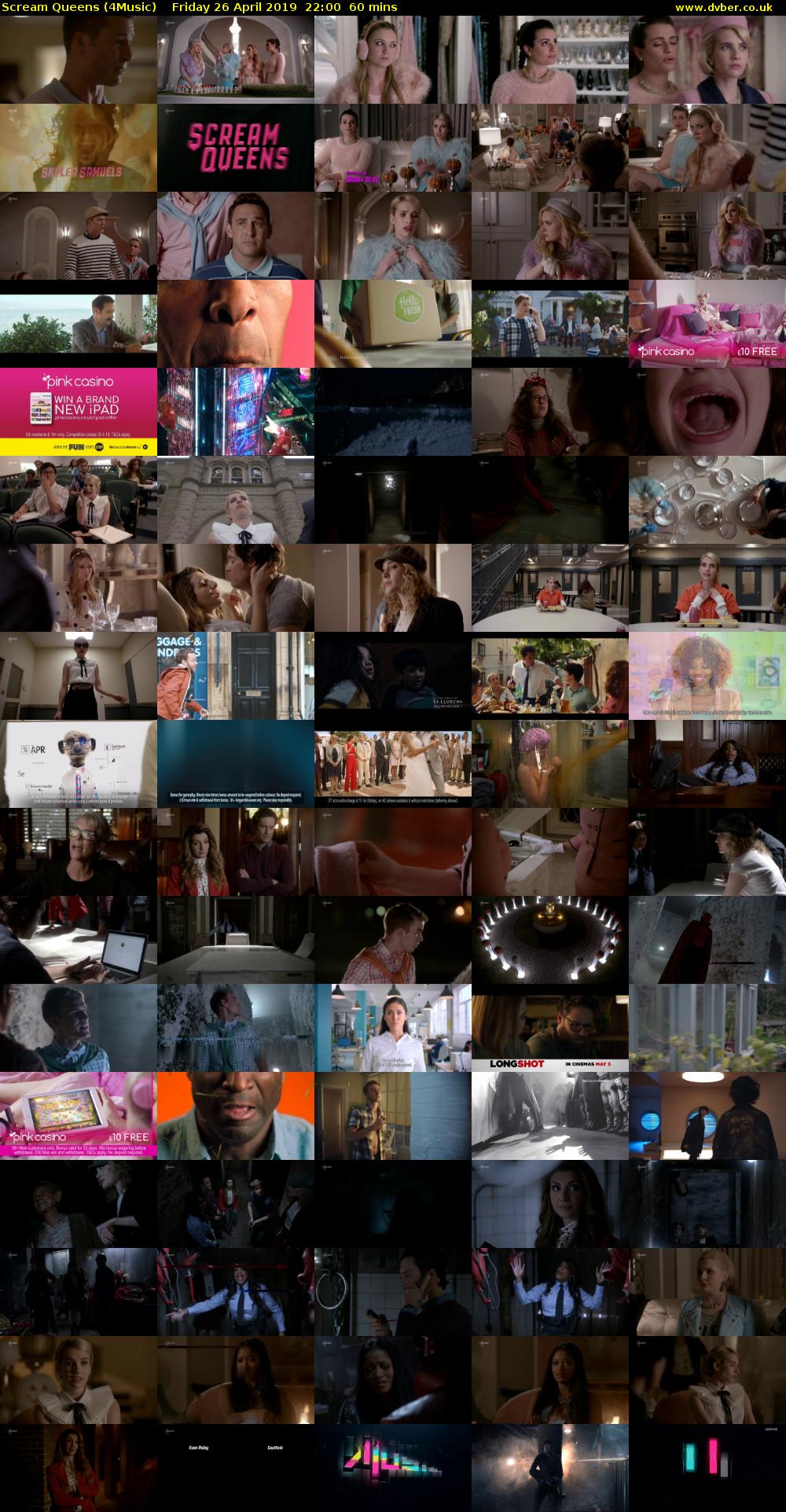 Scream Queens (4Music) Friday 26 April 2019 22:00 - 23:00