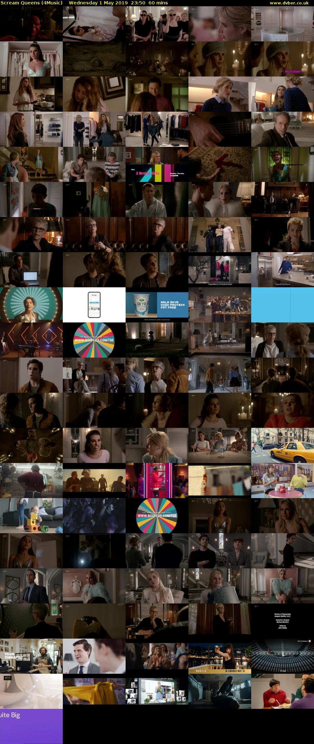 Scream Queens (4Music) Wednesday 1 May 2019 23:50 - 00:50