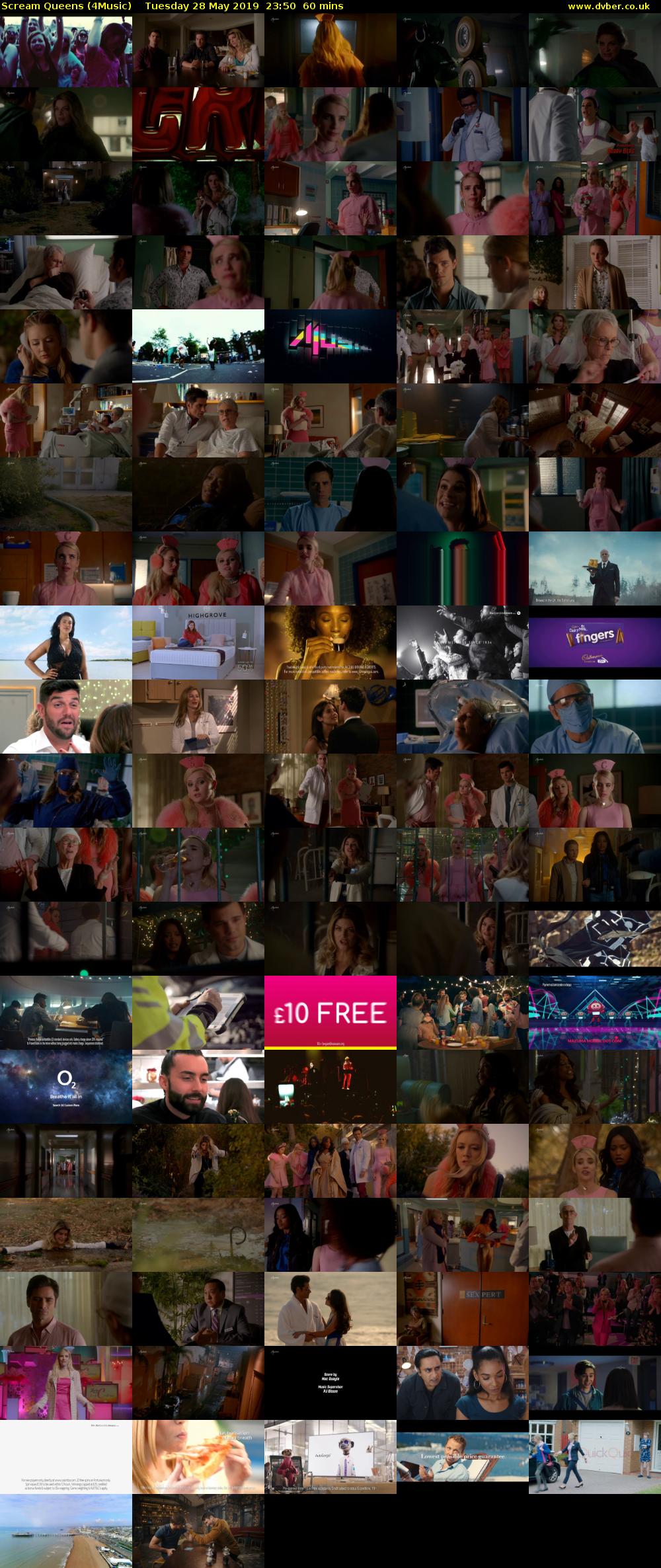 Scream Queens (4Music) Tuesday 28 May 2019 23:50 - 00:50