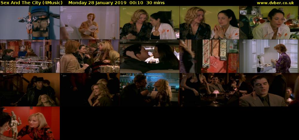 Sex And The City (4Music) Monday 28 January 2019 00:10 - 00:40