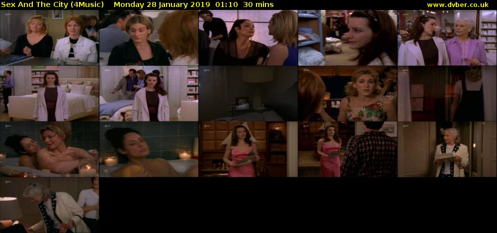 Sex And The City (4Music) Monday 28 January 2019 01:10 - 01:40