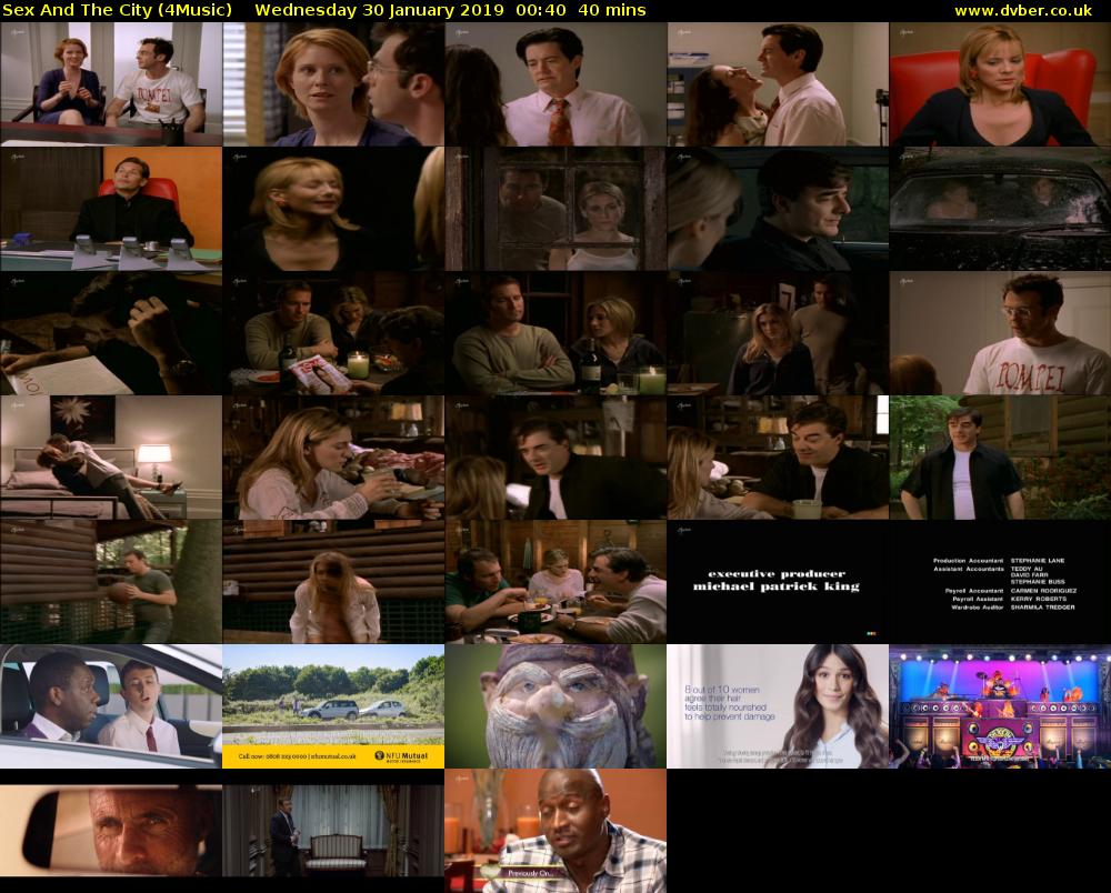 Sex And The City (4Music) Wednesday 30 January 2019 00:40 - 01:20