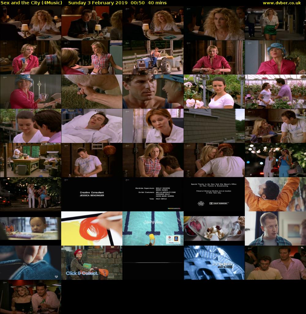 Sex And The City (4Music) Sunday 3 February 2019 00:50 - 01:30