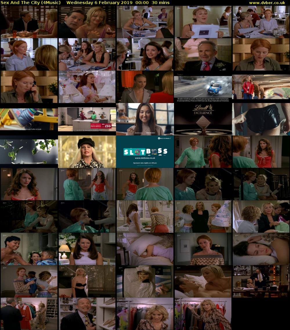 Sex And The City (4Music) Wednesday 6 February 2019 00:00 - 00:30